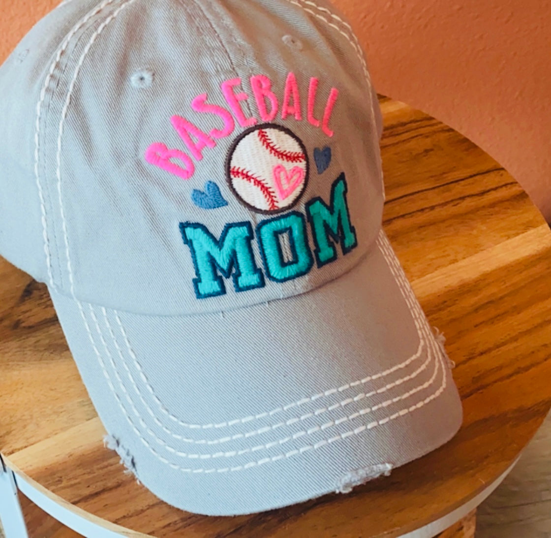 Baseball Mom Vintage Baseball Cap