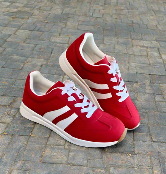 Emerie Red Suede Sneaker