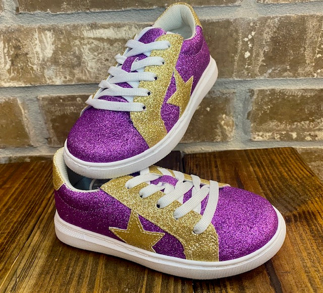 LSU Glitter Sneaker- Girls