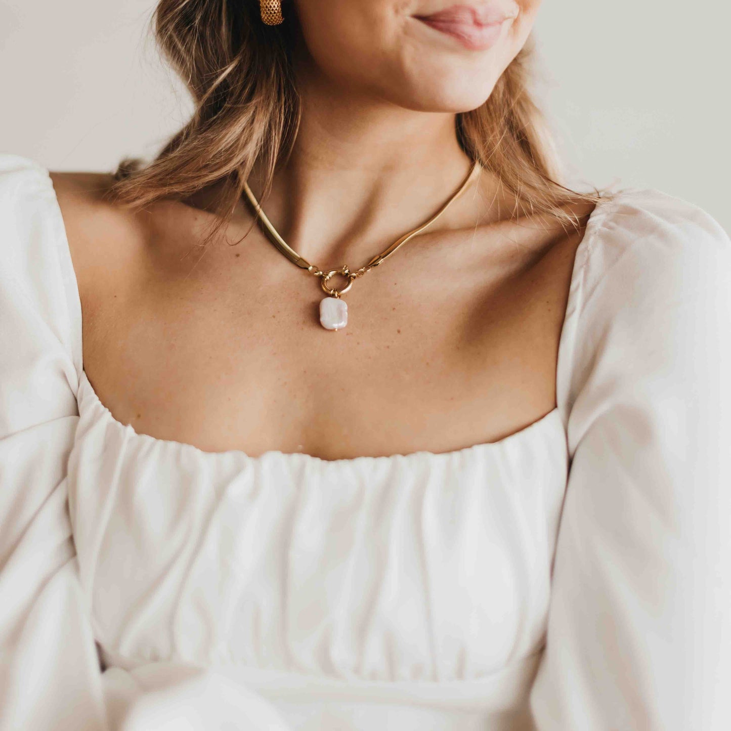 Mother of Pearl Necklace *Waterproof*