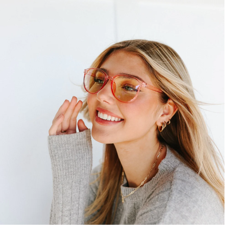 Charlotte Blue Light Glasses- Pink