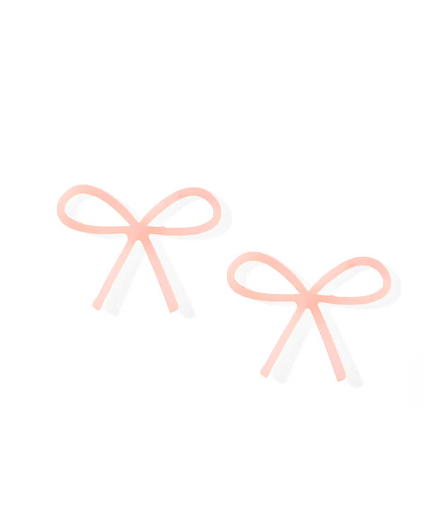 Lola Baby Pink Bow Earrings