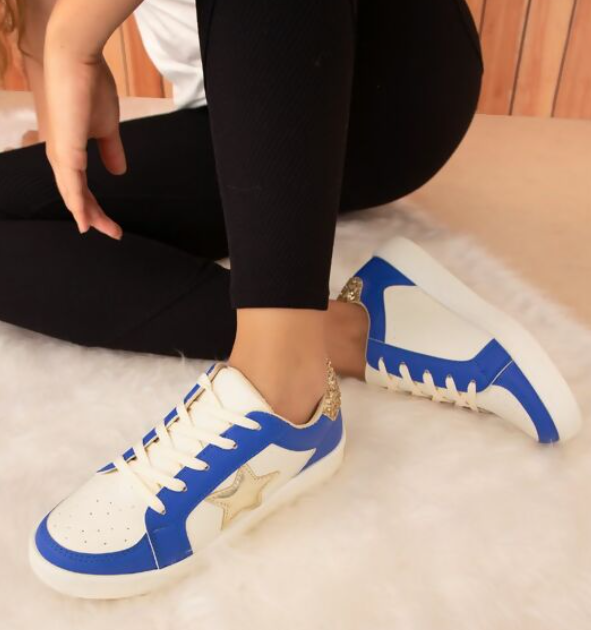 Star Sneaker: Blue/Gold