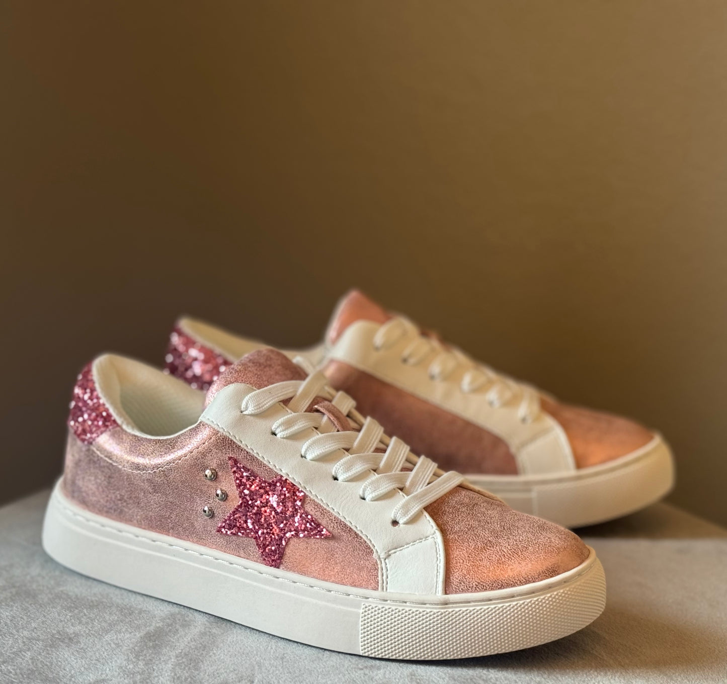 Supernova Pink Metallic Sneakers