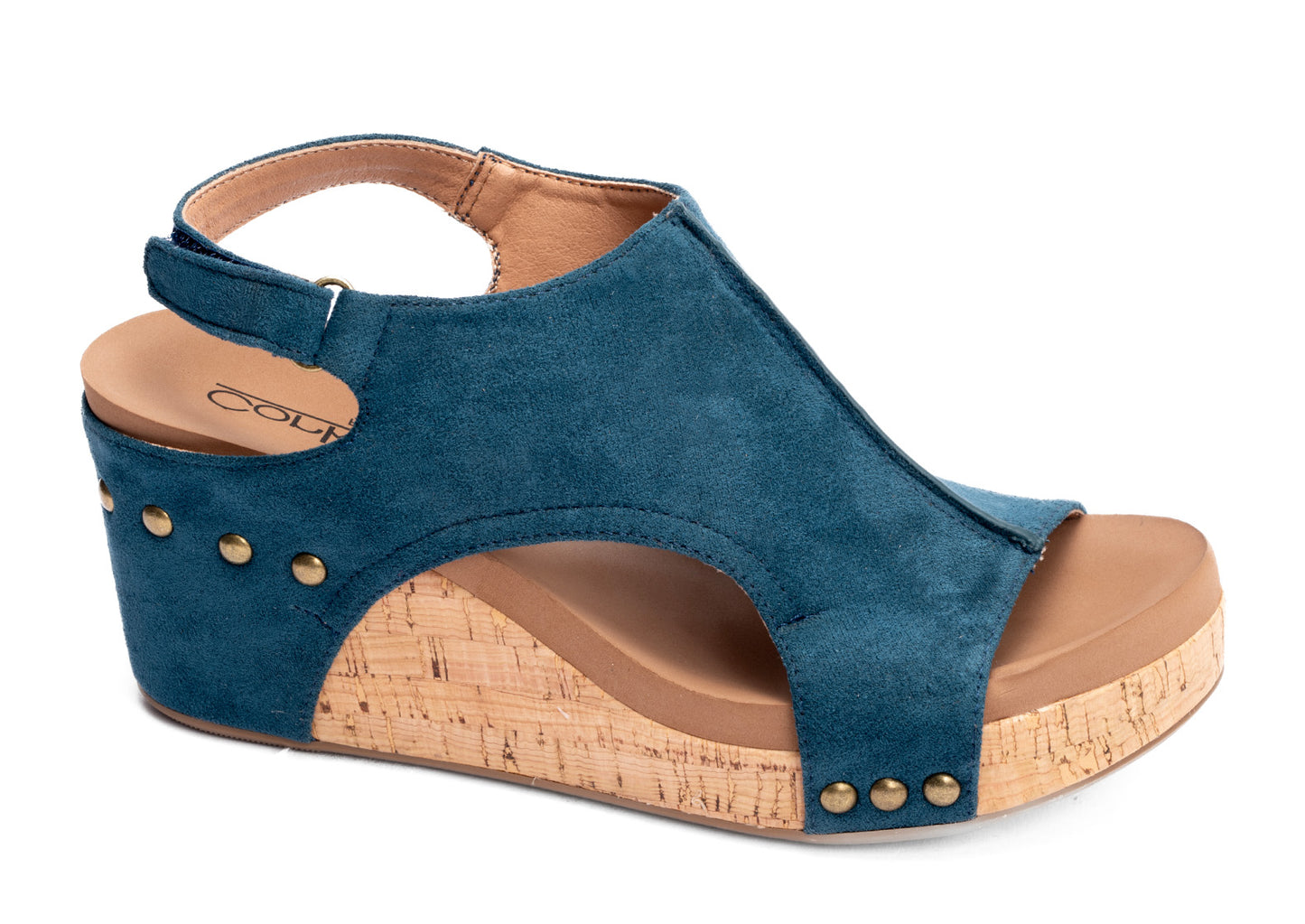 Teal Suede Carley Sandal