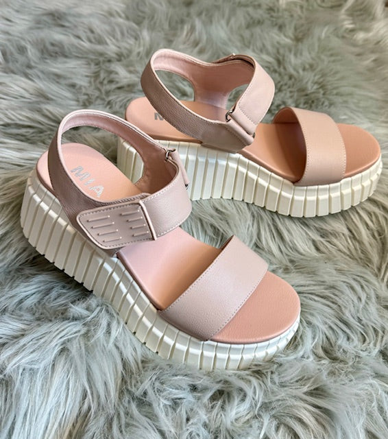 Yuri Blush Wedge Sandal